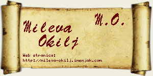Mileva Okilj vizit kartica